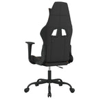 Gaming-Stuhl Schwarz und Orange Stoff