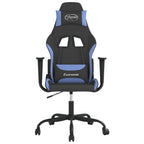 Gaming-Stuhl Schwarz und Blau Stoff