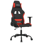 Gaming-Stuhl Schwarz und Rot Stoff
