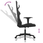 Gaming-Stuhl Schwarz und Weiß Stoff