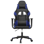 Gaming-Stuhl Schwarz und Blau Kunstleder