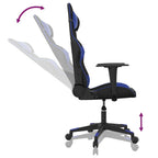 Gaming-Stuhl Schwarz und Blau Kunstleder