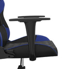 Gaming-Stuhl Schwarz und Blau Kunstleder