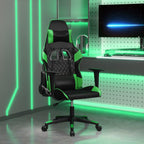 Gaming-Stuhl Schwarz und Grün Kunstleder