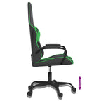 Gaming-Stuhl Schwarz und Grün Kunstleder