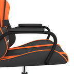 Gaming-Stuhl Schwarz und Orange Kunstleder