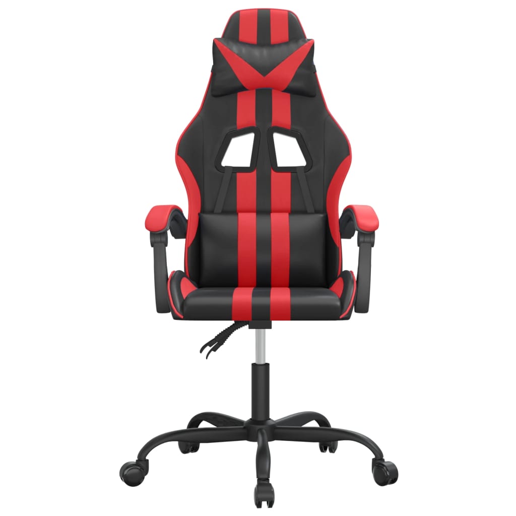 Gaming-Stuhl Schwarz und Rot Kunstleder