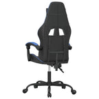 Gaming-Stuhl Schwarz und Blau Kunstleder