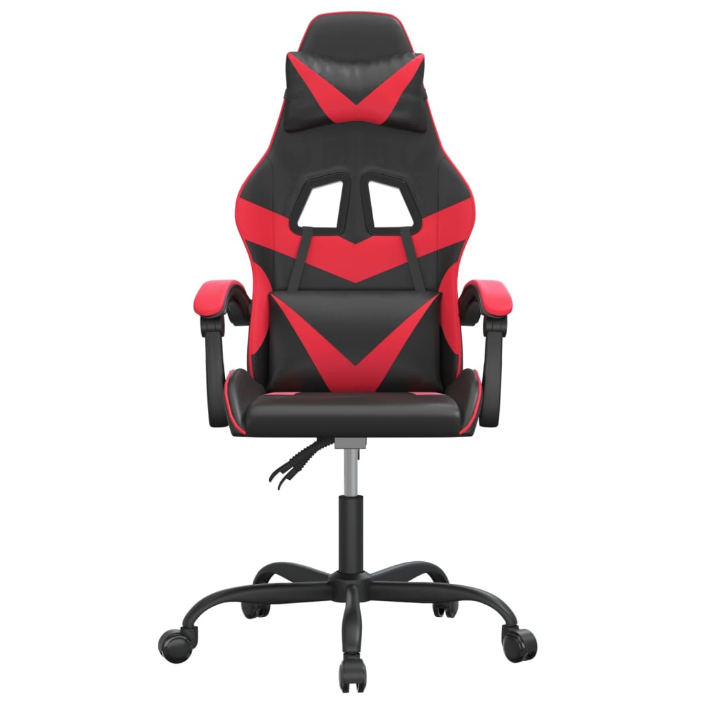 Gaming-Stuhl Schwarz und Rot Kunstleder