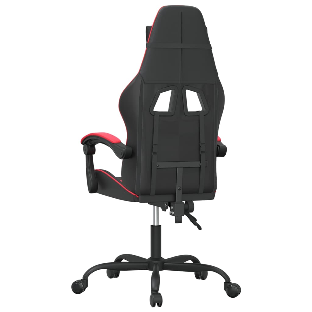 Gaming-Stuhl Schwarz und Rot Kunstleder