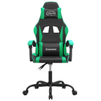 Gaming-Stuhl Schwarz und Grün Kunstleder