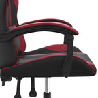 Gaming-Stuhl Schwarz und Weinrot Kunstleder