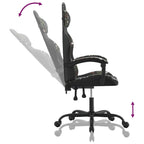 Gaming-Stuhl Schwarz und Tarnfarben Kunstleder