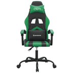 Gaming-Stuhl Schwarz und Grün Kunstleder