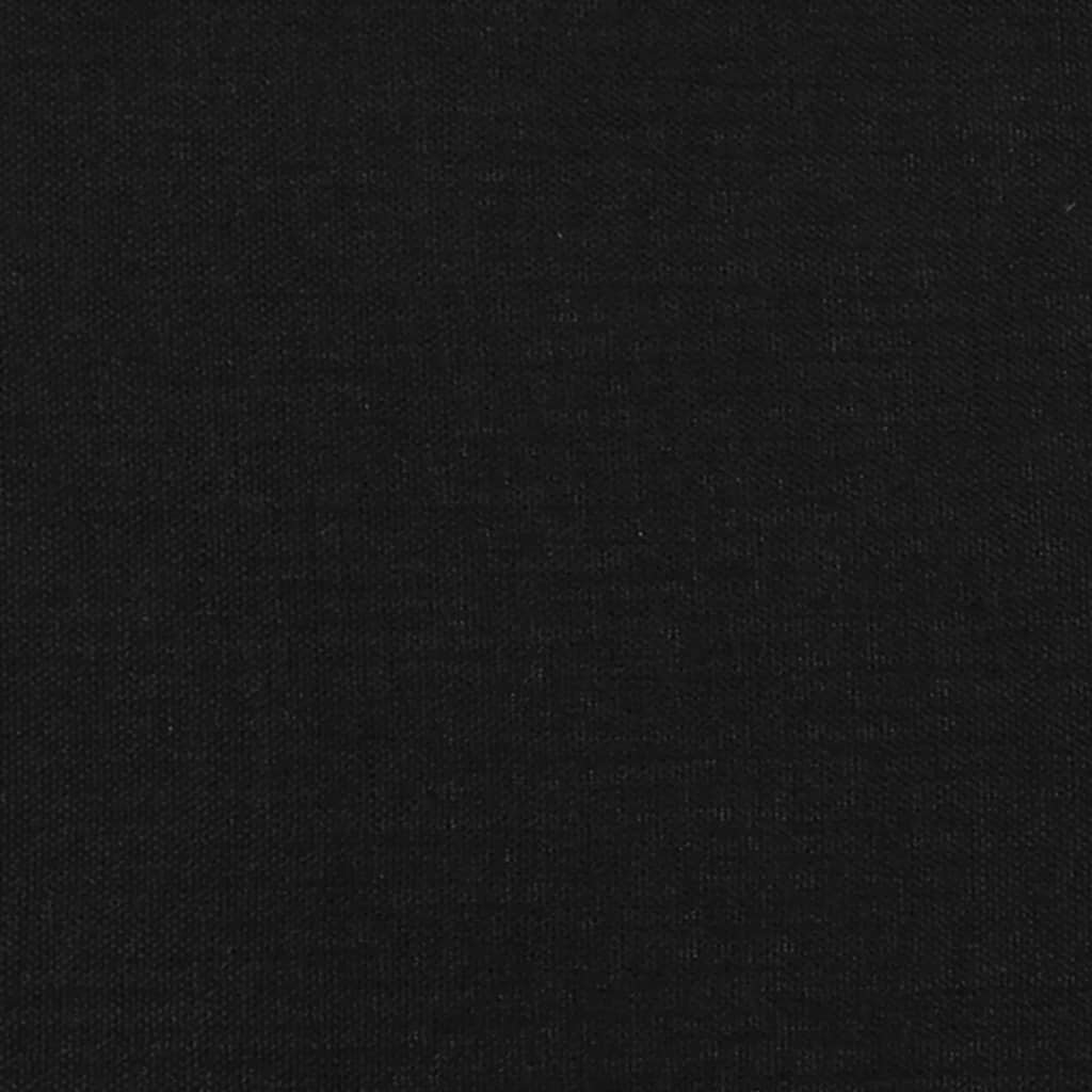 Boxspringbett mit Matratze Schwarz 100x200 cm Stoff