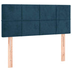 Boxspringbett mit Matratze & LED Dunkelblau 90x200 cm Samt