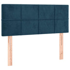 Boxspringbett mit Matratze & LED Dunkelblau 100x200 cm Samt