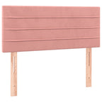 Boxspringbett mit Matratze & LED Rosa 120x200 cm Samt