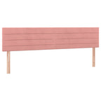 Boxspringbett mit Matratze & LED Rosa 160x200 cm Samt