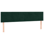 Boxspringbett mit Matratze & LED Dunkelgrün 180x200 cm Samt