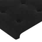 Boxspringbett mit Matratze & LED Schwarz 80x200 cm Samt