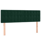 Boxspringbett mit Matratze & LED Dunkelgrün 140x190 cm Samt