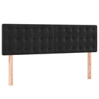 Boxspringbett mit Matratze & LED Schwarz 140x200 cm Samt