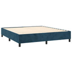 Boxspringbett mit Matratze & LED Dunkelblau 180x200 cm Samt