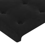 Boxspringbett mit Matratze & LED Schwarz 80x200 cm Samt