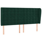 Boxspringbett mit Matratze & LED Dunkelgrün 180x200 cm Samt