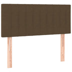 Boxspringbett mit Matratze Dunkelbraun 80x200 cm Stoff