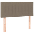 Boxspringbett mit Matratze Taupe 90x190 cm Stoff