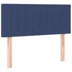 Boxspringbett mit Matratze Blau 90x190 cm Stoff