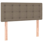 Boxspringbett mit Matratze Taupe 80x200 cm Stoff
