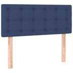 Boxspringbett mit Matratze Blau 90x200 cm Stoff
