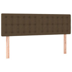 Boxspringbett mit Matratze Dunkelbraun 140x190 cm Stoff