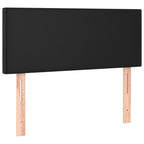 Boxspringbett mit Matratze Schwarz 90x190 cm Kunstleder