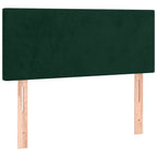 Boxspringbett mit Matratze Dunkelgrün 90x200 cm Samt