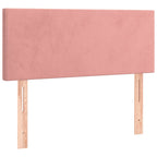 Boxspringbett mit Matratze Rosa 100x200 cm Samt