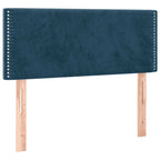 Boxspringbett mit Matratze Dunkelblau 100x200 cm Samt