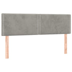 Boxspringbett mit Matratze Hellgrau 140x190 cm Samt