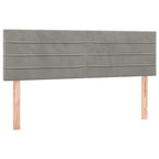 Boxspringbett mit Matratze Hellgrau 140x190 cm Samt