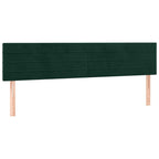 Boxspringbett mit Matratze Dunkelgrün 180x200 cm Samt