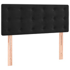Boxspringbett mit Matratze Schwarz 90x190 cm Samt