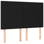 Boxspringbett mit Matratze Schwarz 160x200 cm Stoff