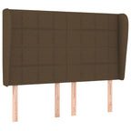 Boxspringbett mit Matratze Dunkelbraun 140x190 cm Stoff