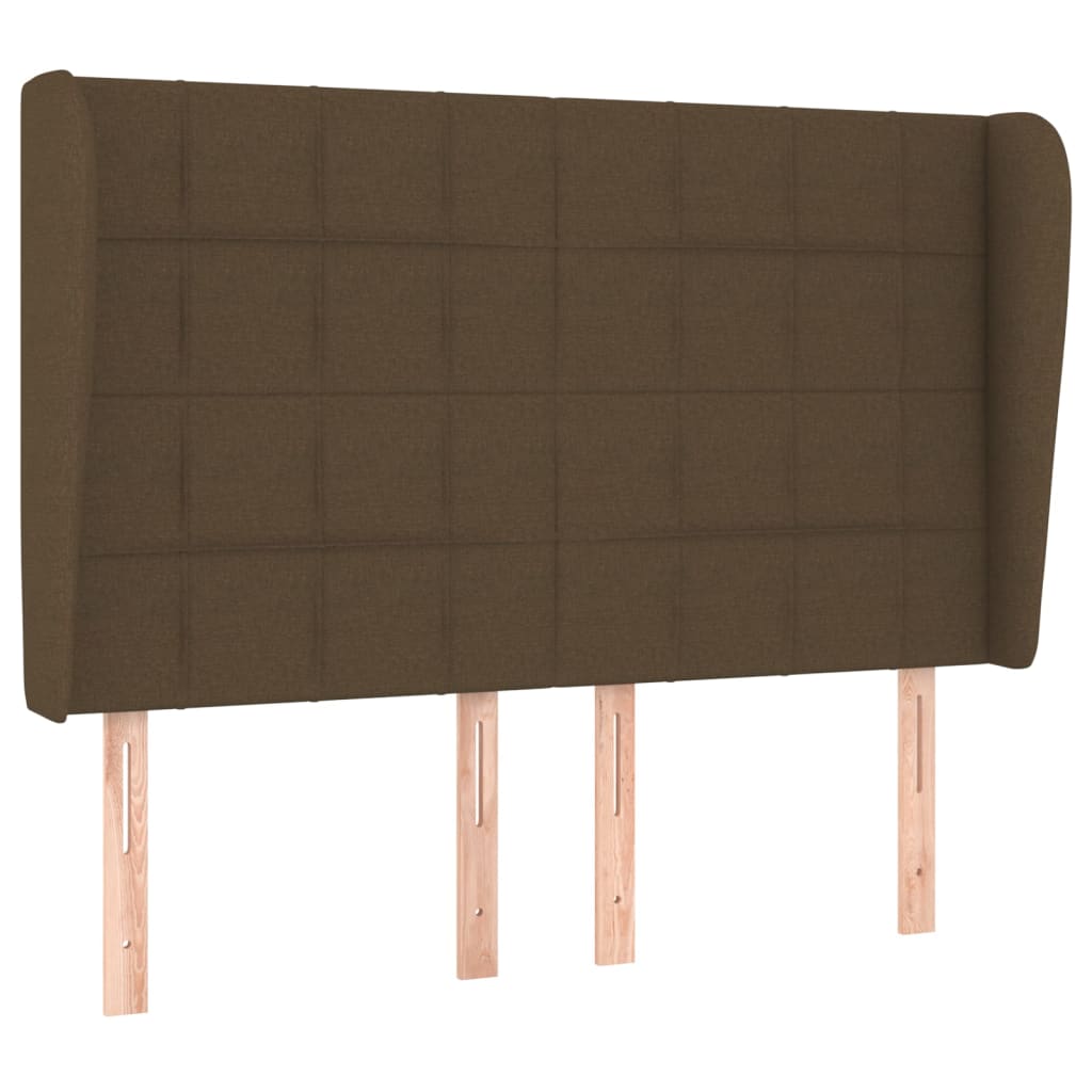 Boxspringbett mit Matratze Dunkelbraun 140x200 cm Stoff