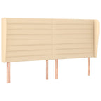 Boxspringbett mit Matratze Creme 180x200 cm Stoff