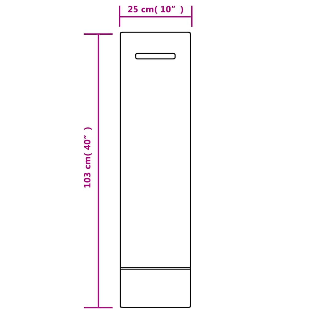 Sandsäcke 100 Stk. Dunkelgrün 103x25 cm HDPE