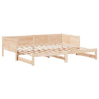 Ausziehbares Tagesbett Braun 203,5 x 184 x 56,5 cm